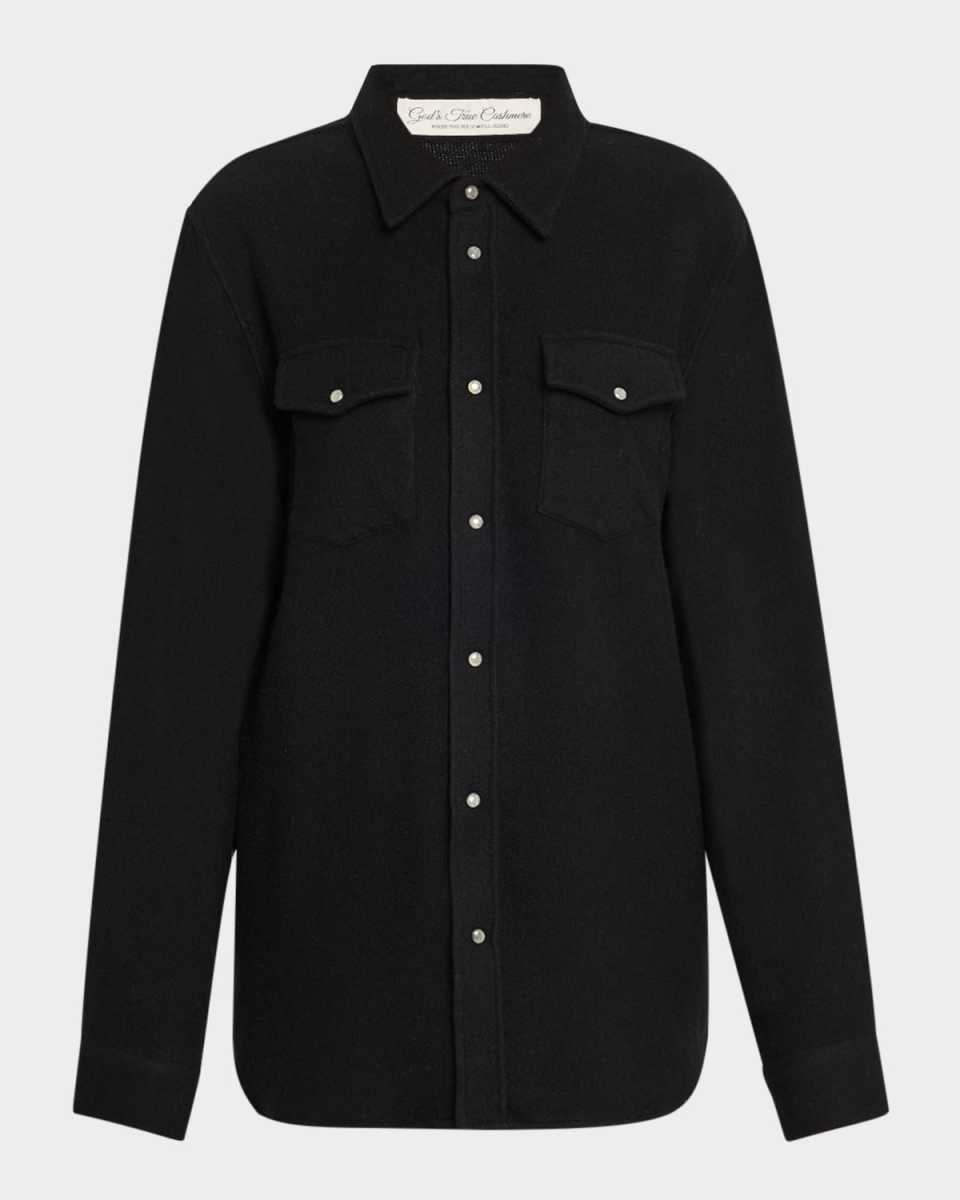 2-Pocket Cashmere Sunstone-Snap Shirt